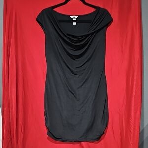Black Cowl Neck Women's Dress